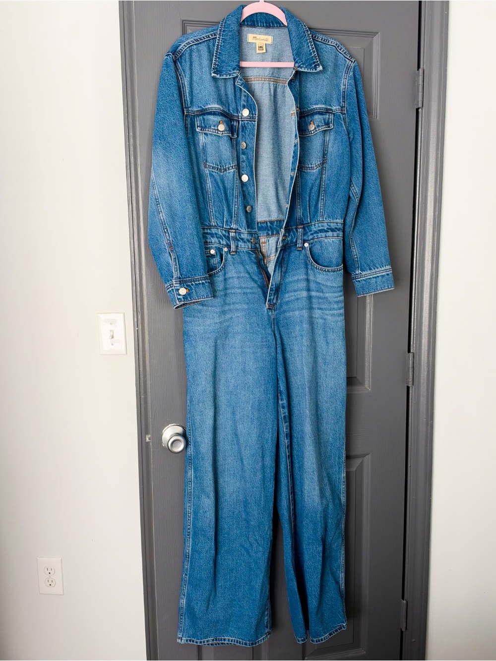 MADEWELL Denim Jumpsuit - Blue Women Jeans Jumpsuit (Like New)